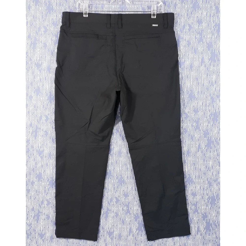 REI Hiking Pants Mens 36 x 30 Regular Fit Black Flat Front